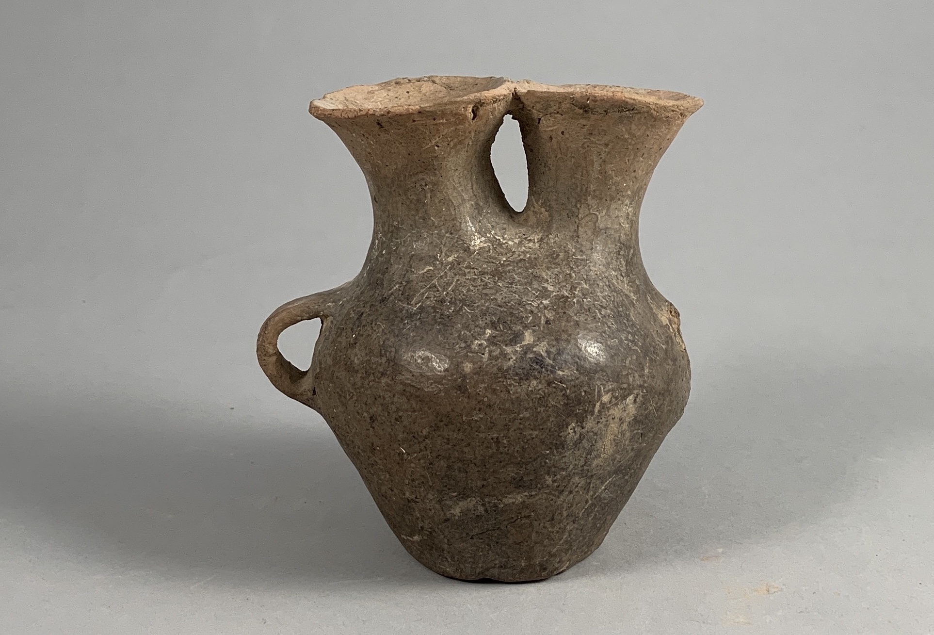 A Buff-Red Pottery Vase With Double Neck, Hongshan Culture (4500-3000 Bc) - Image 4 of 4