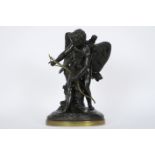 CLODION antieke sculptuur in brons : "Cupido met boog en pijl" - hoogte : 36 cm [...]