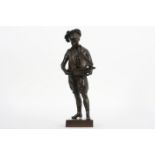 LAPORTE ÉMILE (1858 - 1907) antieke sculptuur in brons met een schattig thema : [...]