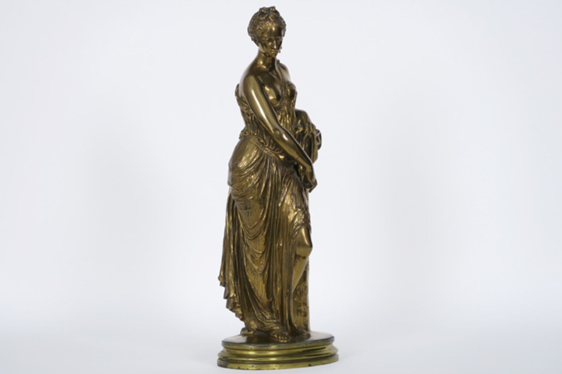CHATROUSSE EMILE FRANÇOIS (1829 - 1896) negentiende eeuwse sculptuur in brons met [...] - Image 2 of 5