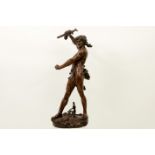 GAUCQUIE HENRI DÉSIRÉ (1858 - 1927) grote sculptuur in brons met mooie lichtbruine [...]