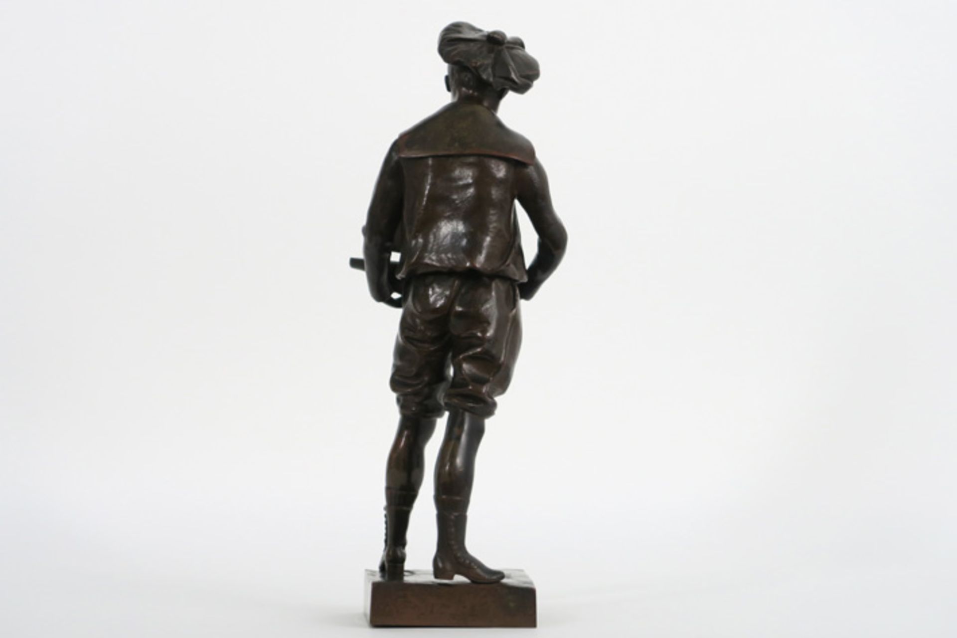 LAPORTE ÉMILE (1858 - 1907) antieke sculptuur in brons met een schattig thema : [...] - Bild 3 aus 4