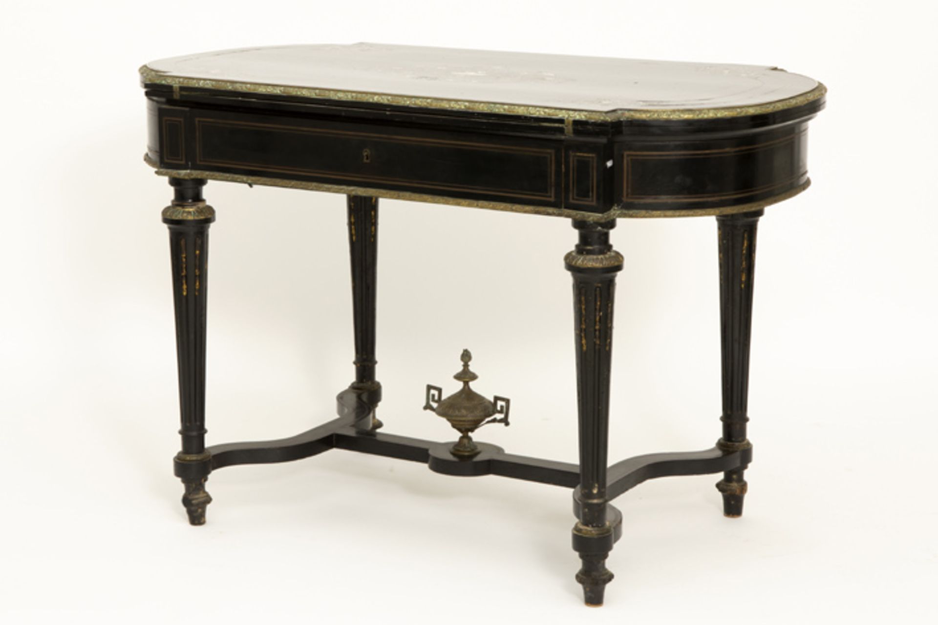 FRANKRIJK - ca 1850/70 vrij zeldzame Napoleon III-tafel met een combinatie van [...] - Bild 2 aus 6