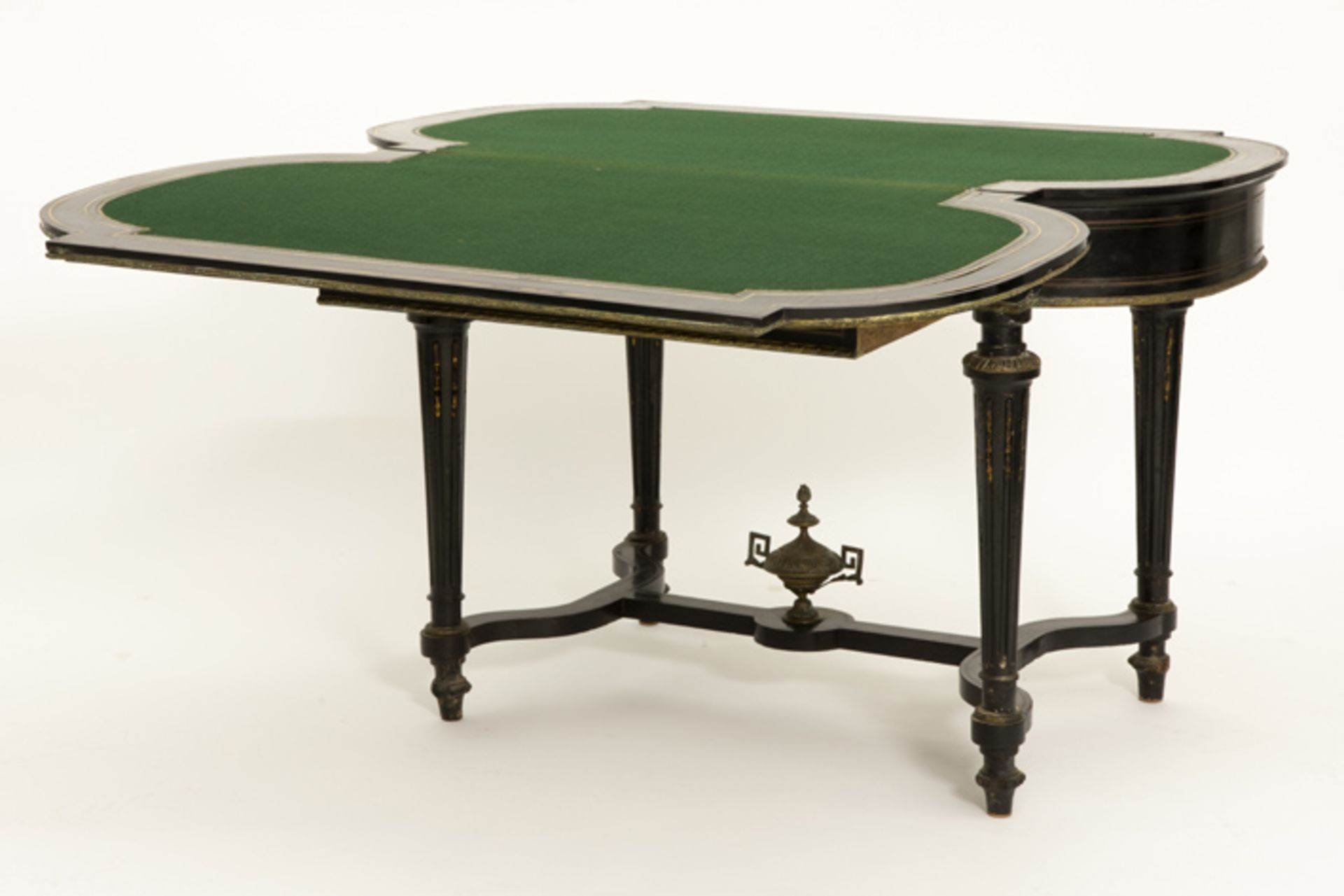 FRANKRIJK - ca 1850/70 vrij zeldzame Napoleon III-tafel met een combinatie van [...] - Image 4 of 6