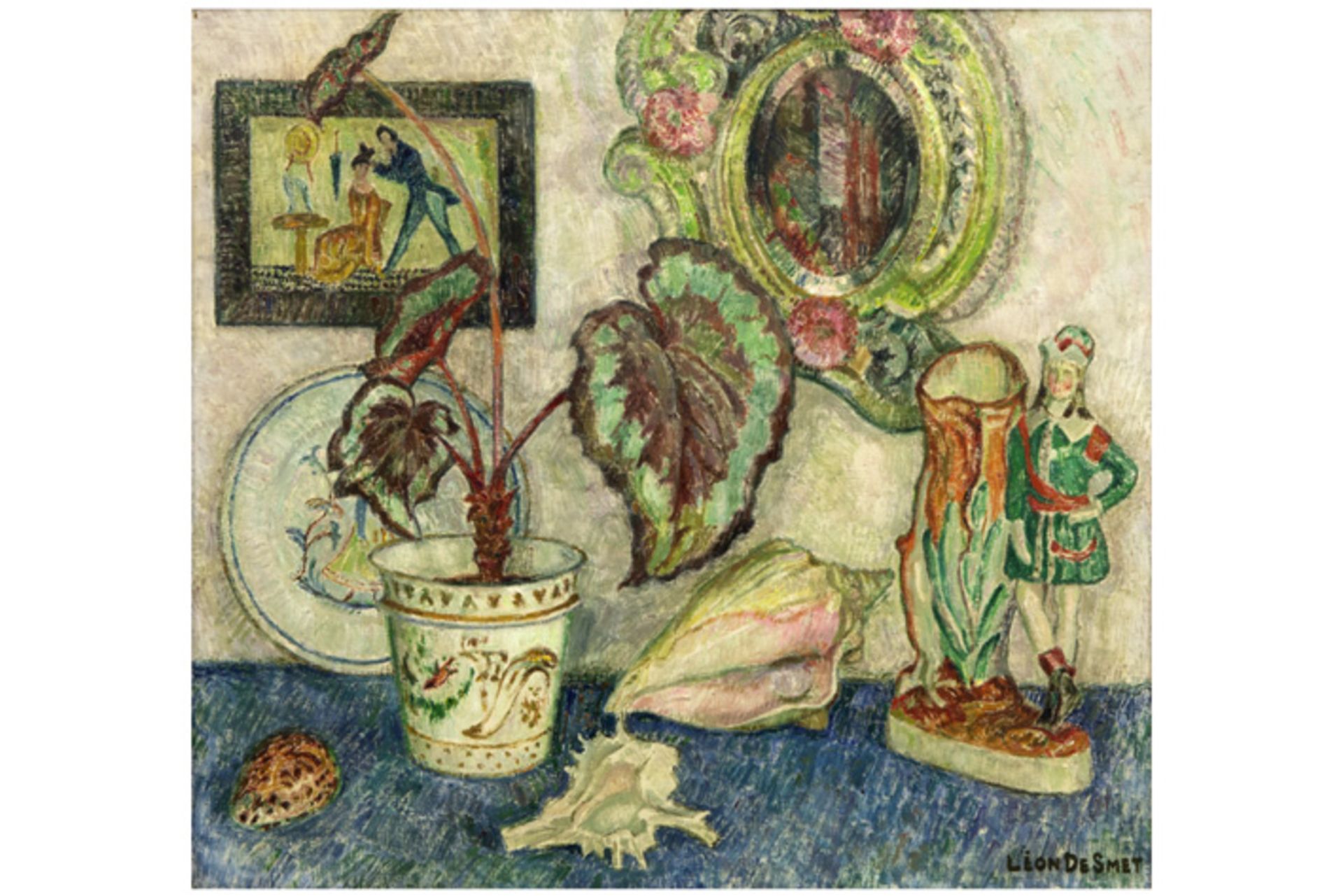 DE SMET LÉON (1888 - 1966) olieverfschilderij op doek : "Stilleven met plant" - 60 [...] - Bild 2 aus 4