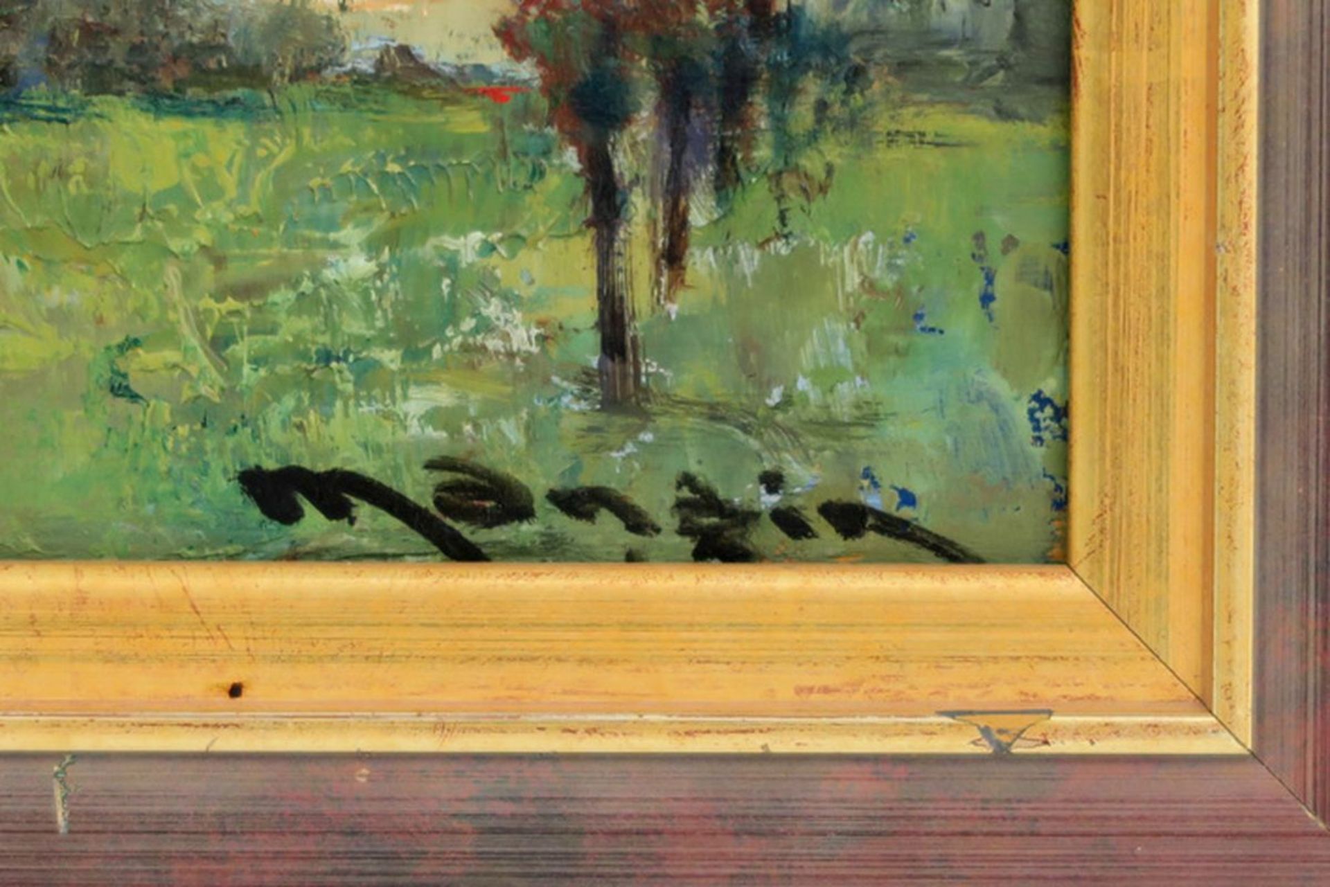 MANGIN CHARLES (1892 - 1977) olieverfschilderij op paneel : "Impressionistische [...] - Bild 3 aus 4