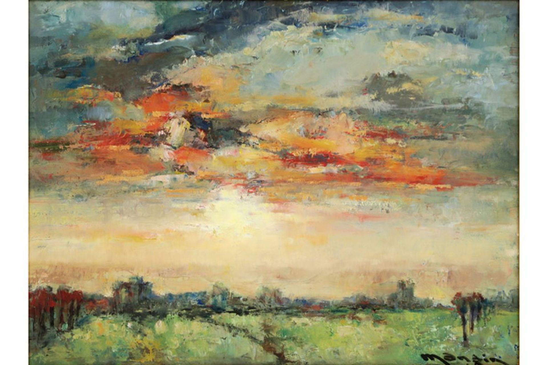 MANGIN CHARLES (1892 - 1977) olieverfschilderij op paneel : "Impressionistische [...] - Bild 2 aus 4