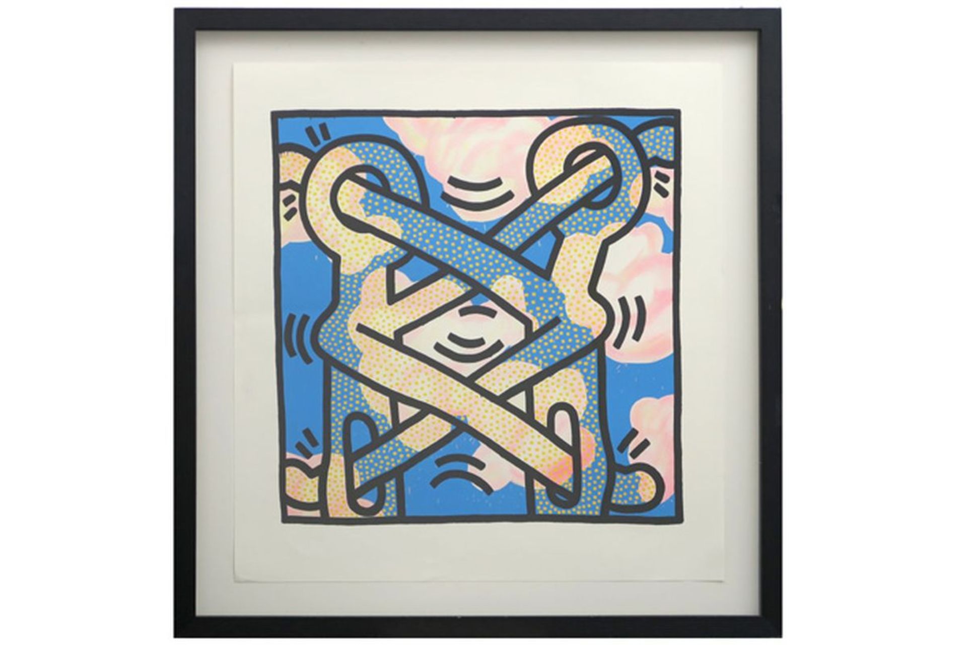 HARING KEITH (1958 - 1990) screenprint in kleur op een editie van 500 ex. dd 1991 met [...]