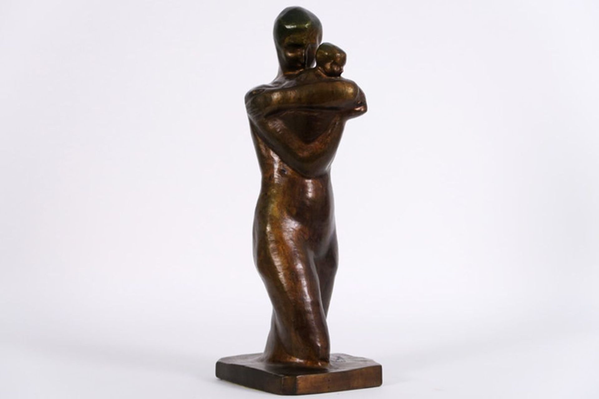 MINNE GEORGE (1866 - 1941) sculptuur in brons met een mooie typisch diep groenzwarte [...] - Bild 6 aus 9