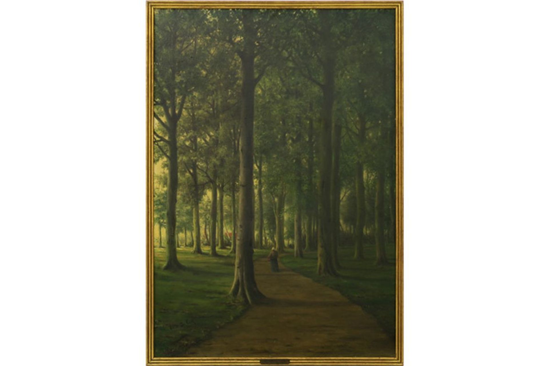 DE COCK CÉSAR (1823 - 1904) olieverfschilderij op paneel getiteld (op verso) [...]