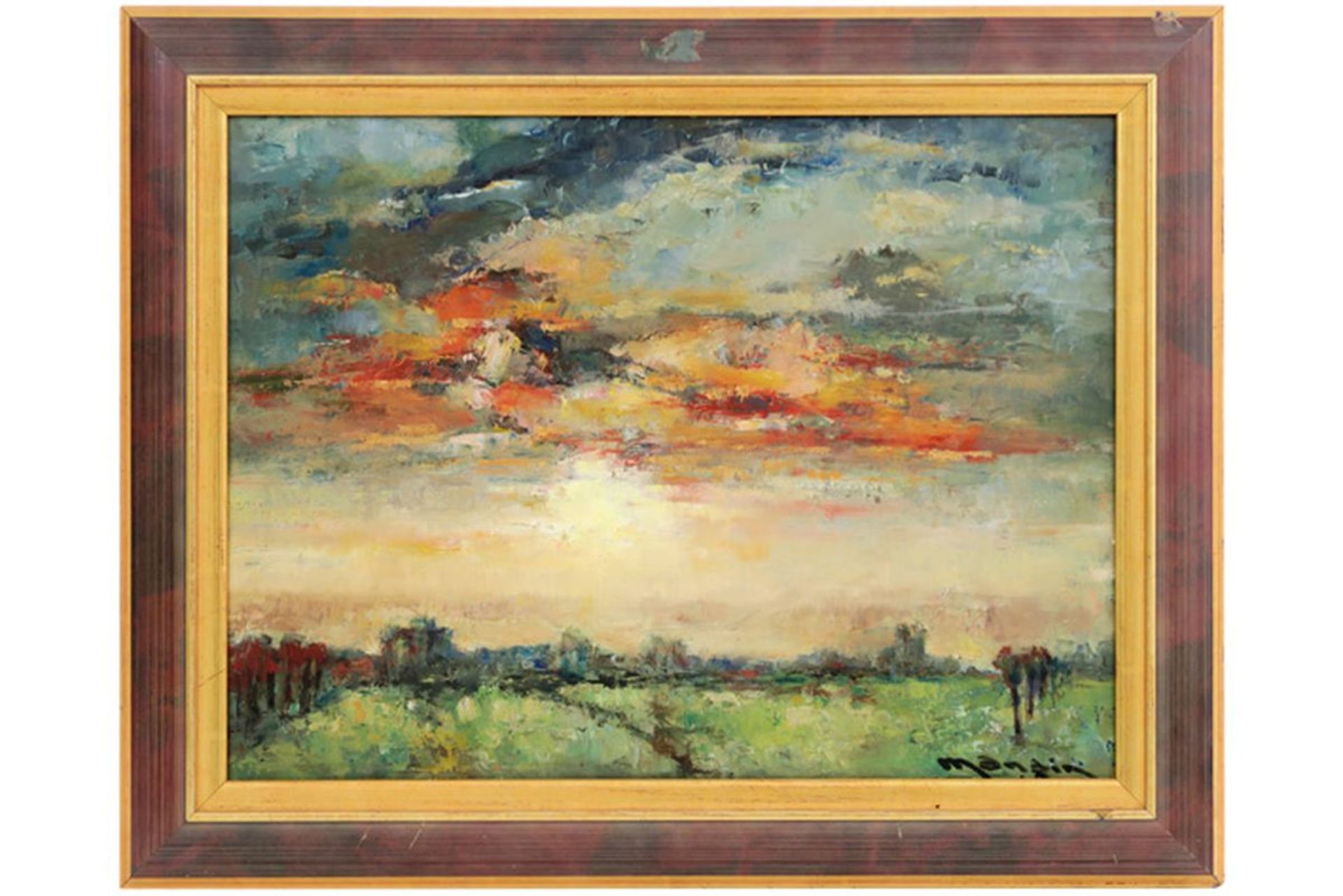 MANGIN CHARLES (1892 - 1977) olieverfschilderij op paneel : "Impressionistische [...]
