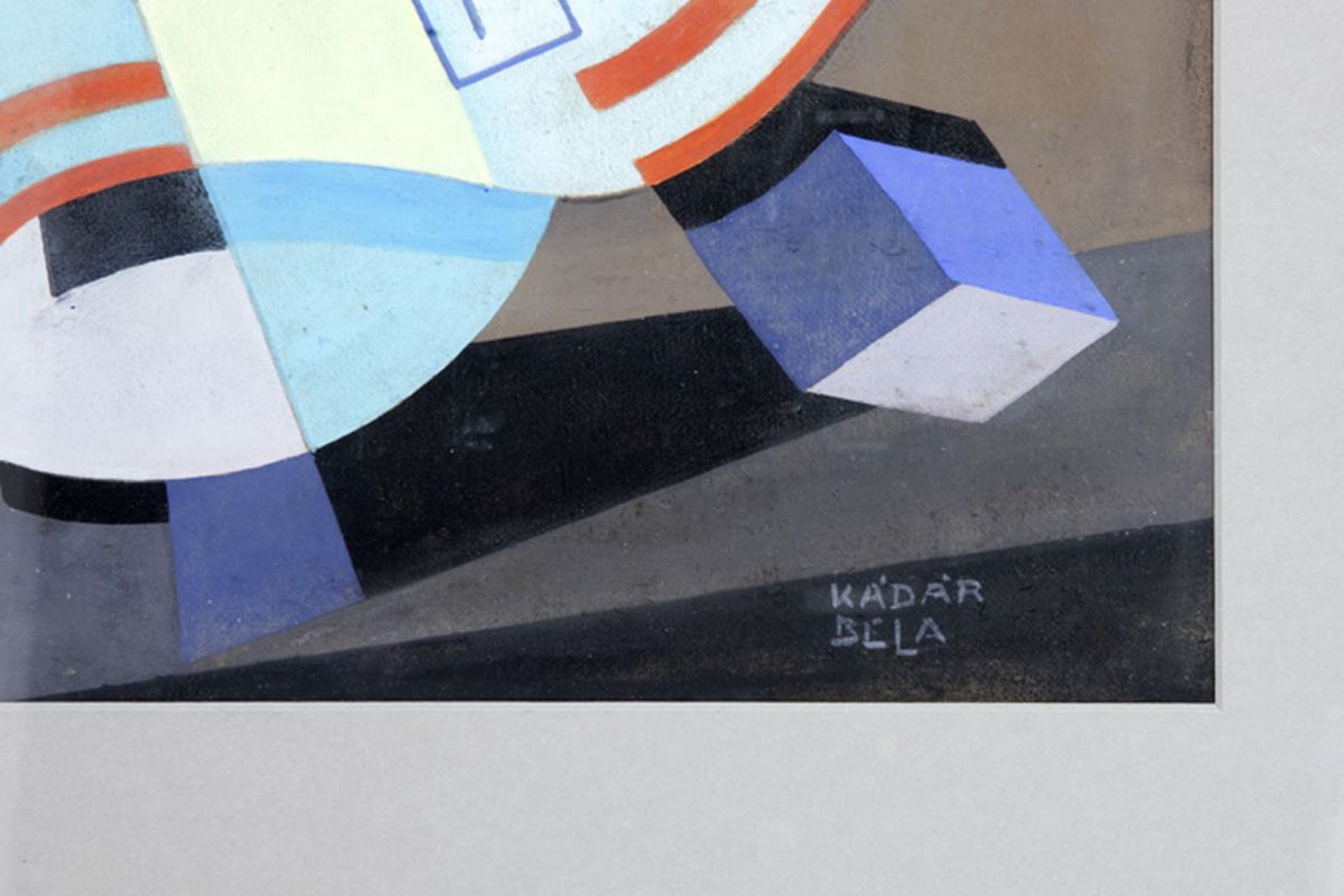 BELA KADAR (1877 - 1956) gouache op paneel te dateren omstreeks 1920/30 : "Abstracte [...] - Bild 3 aus 4