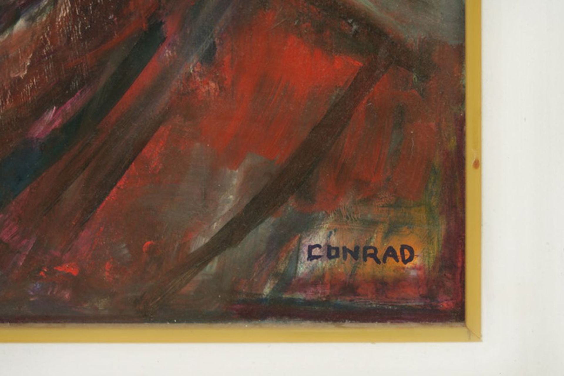CONRAD RUPERT (1907 - 1989) (US) olieverfschilderij op paneel : "Old Timer - a study" [...] - Bild 3 aus 4