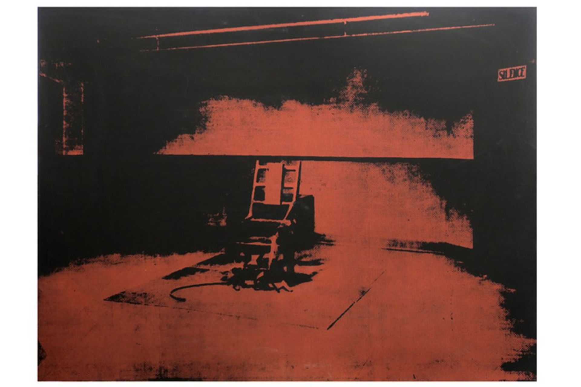 WARHOL ANDY (1930 - 1987) silkscreen op 250 ex. : "Electric Chair" - 90 x 119 met [...] - Bild 2 aus 4