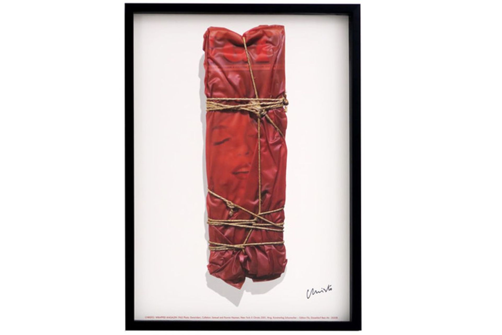 CHRISTO (° 1935) offset litho-print op zwaar glanzend papier : "Wrapped Monroe" - [...]