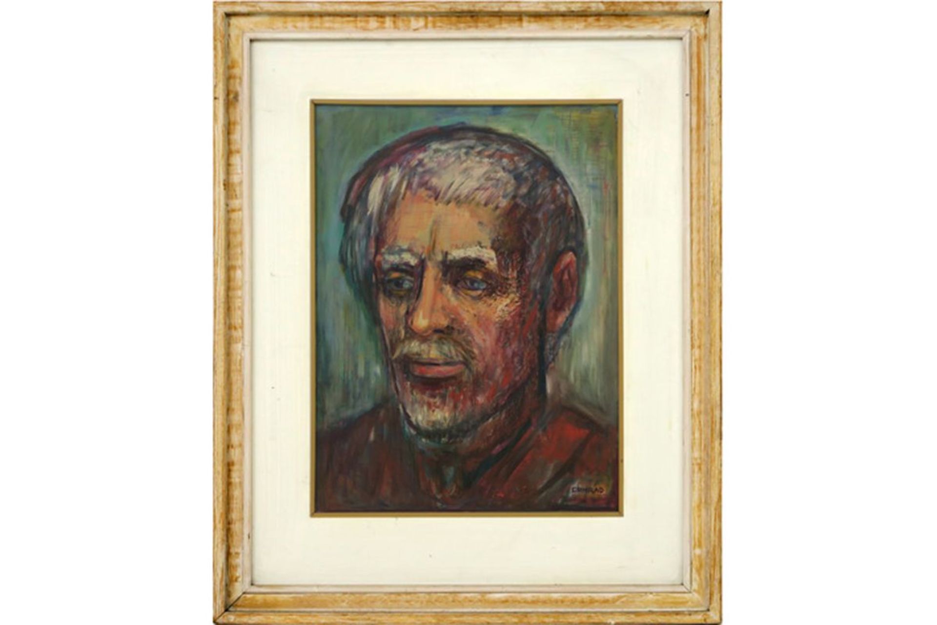 CONRAD RUPERT (1907 - 1989) (US) olieverfschilderij op paneel : "Old Timer - a study" [...]