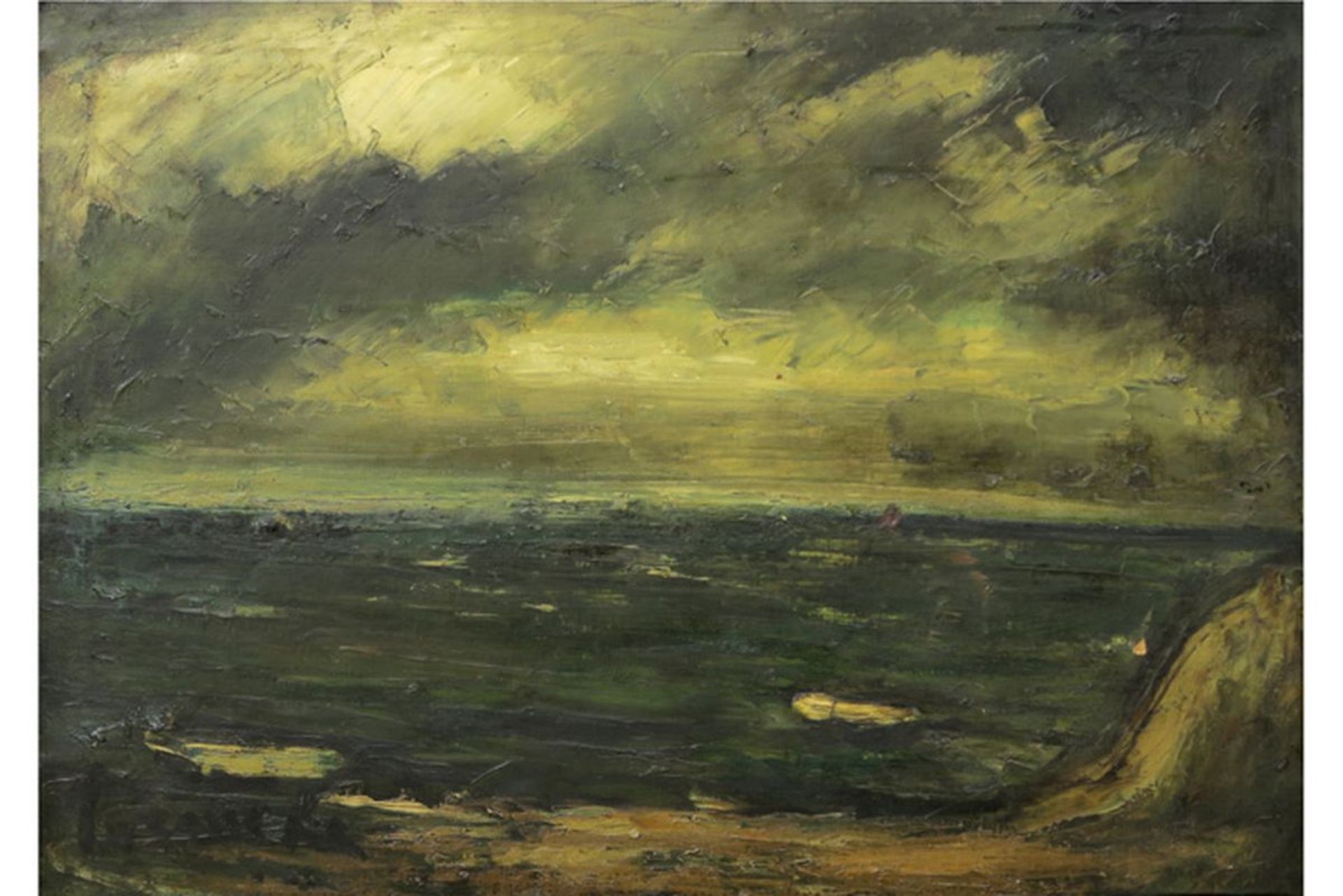 PERMEKE CONSTANT (1886 - 1952) olieverfschilderij op doek : "Landschap" - 65 x 90 [...] - Bild 2 aus 4