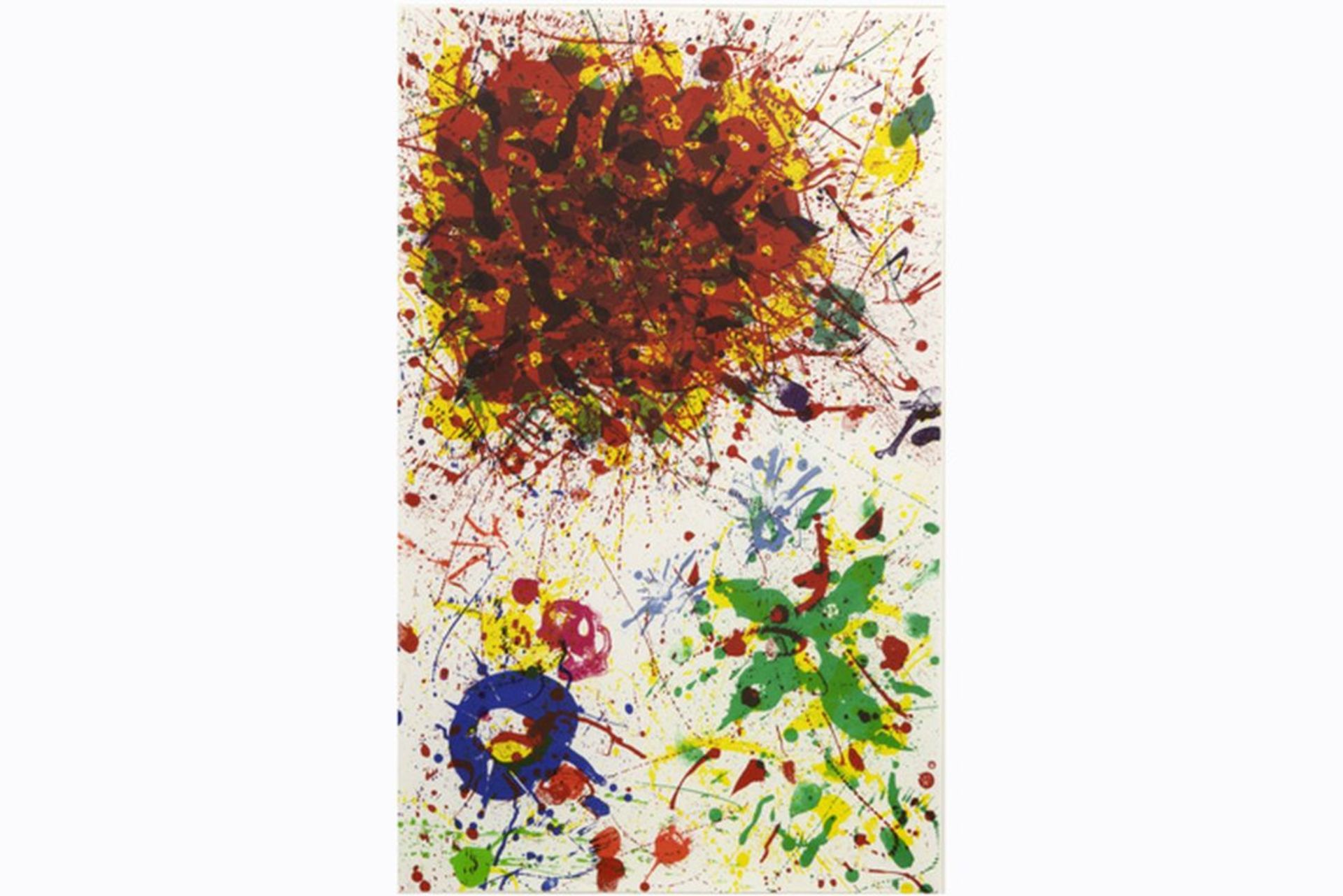 SAM FRANCIS (1923 - 1994) kleurlitho n° 4/50 : "Compositie (drippings)" - 114 x [...] - Bild 2 aus 3