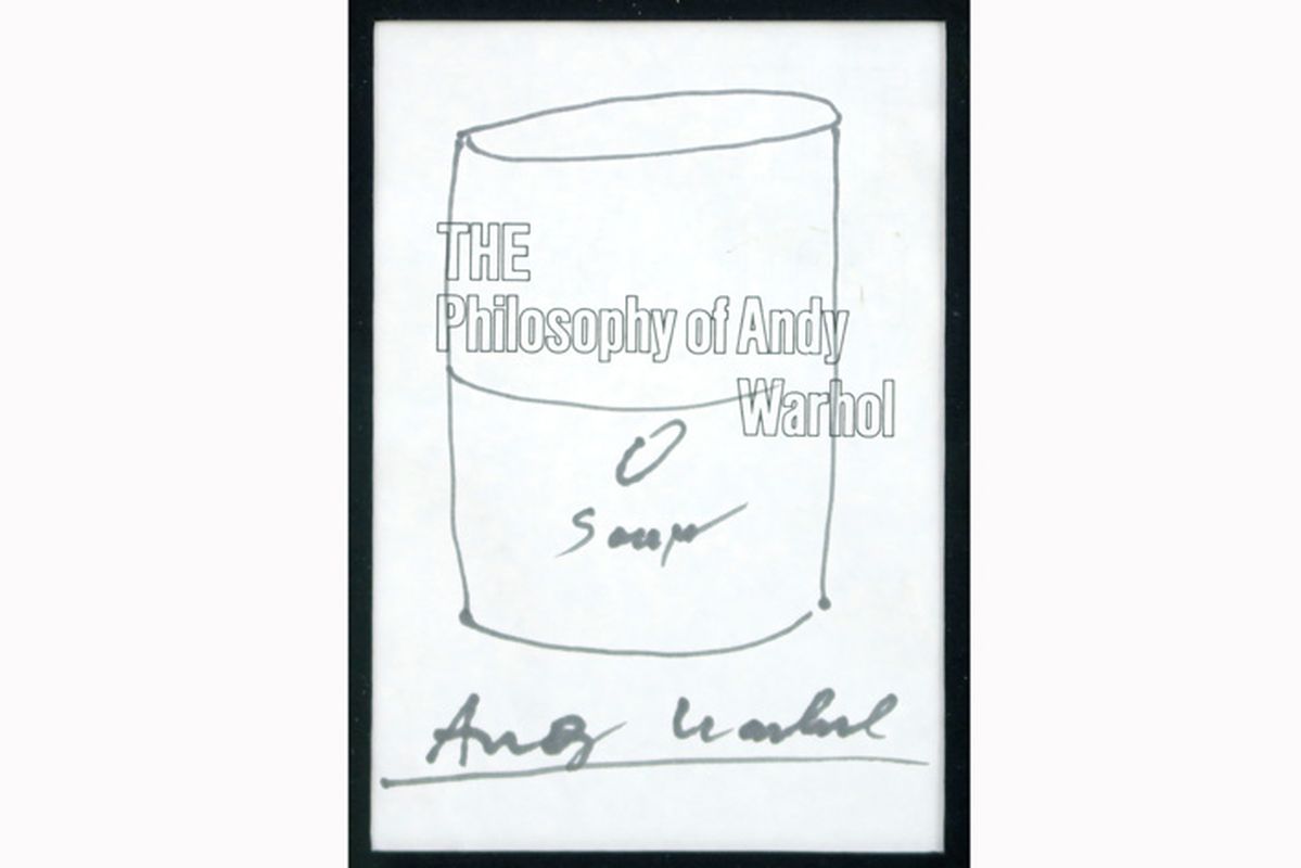 WARHOL ANDY (1930 - 1987) originele tekening met soepblik op een cover van een boek : [...] - Image 2 of 3