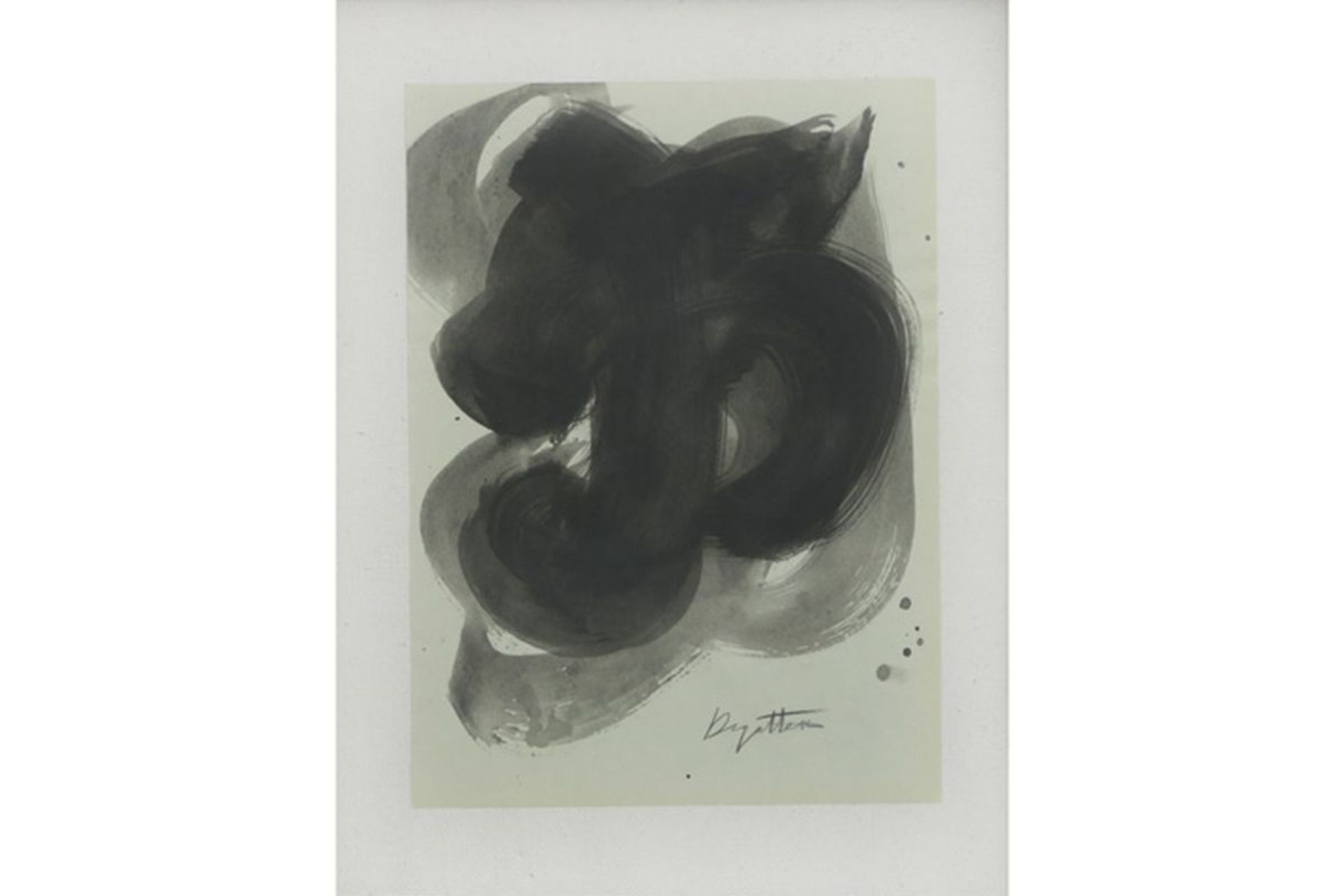 DEGOTTEX JEAN (1918 - 1988) lavis : "Compositie" - 32 x 23,5 getekend en met [...] - Bild 2 aus 5