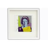 WARHOL ANDY (1930 - 1987) offset print in kleur uit het boek bij de serie "Reigning [...]