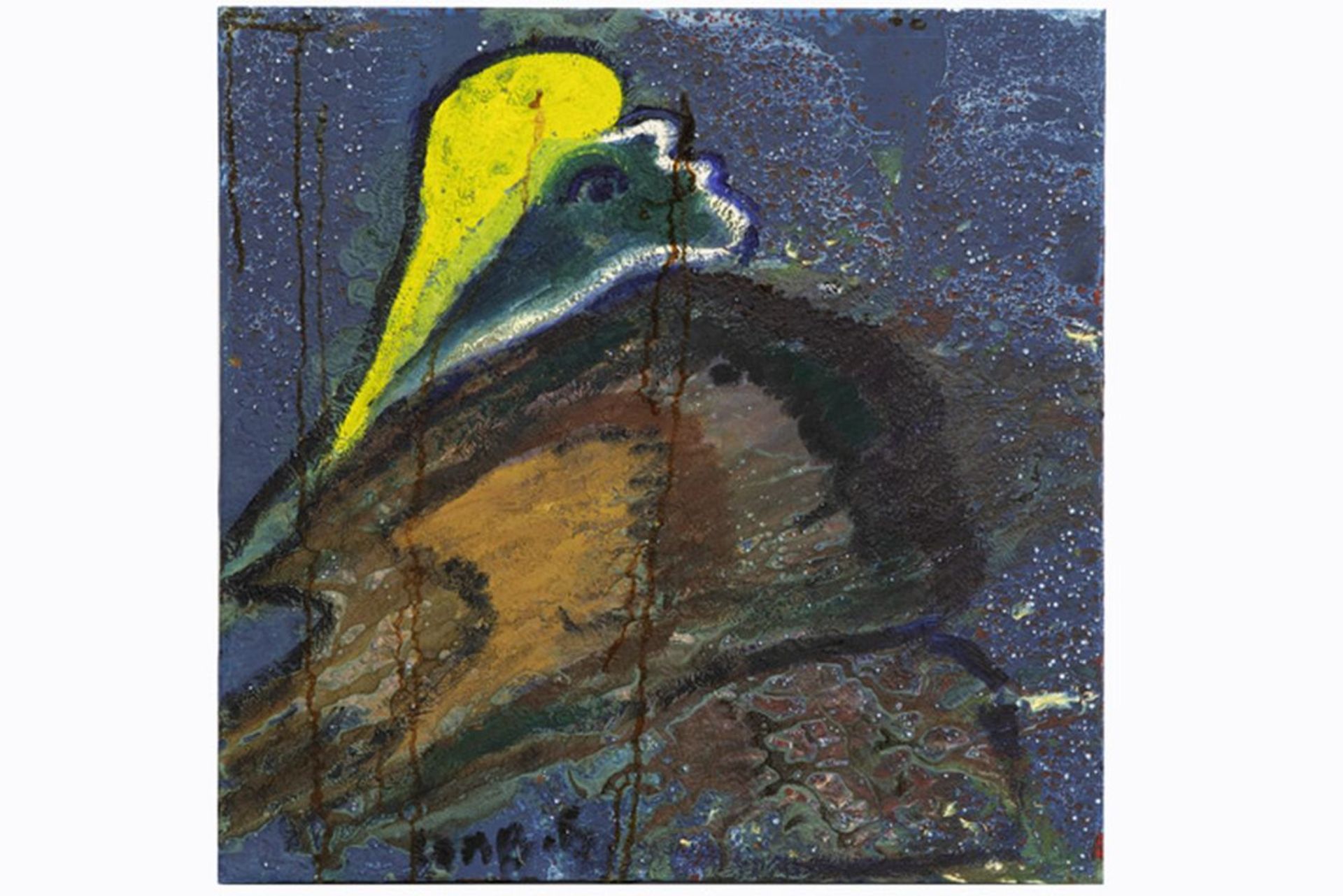 LAMB MATT (1932 - 2012) (USA) schilderij in gemengde techniek (met olie) op doek : [...]