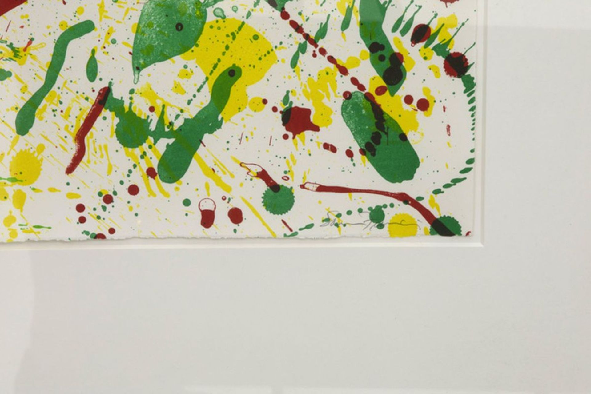 SAM FRANCIS (1923 - 1994) kleurlitho n° 4/50 : "Compositie (drippings)" - 114 x [...] - Bild 3 aus 3