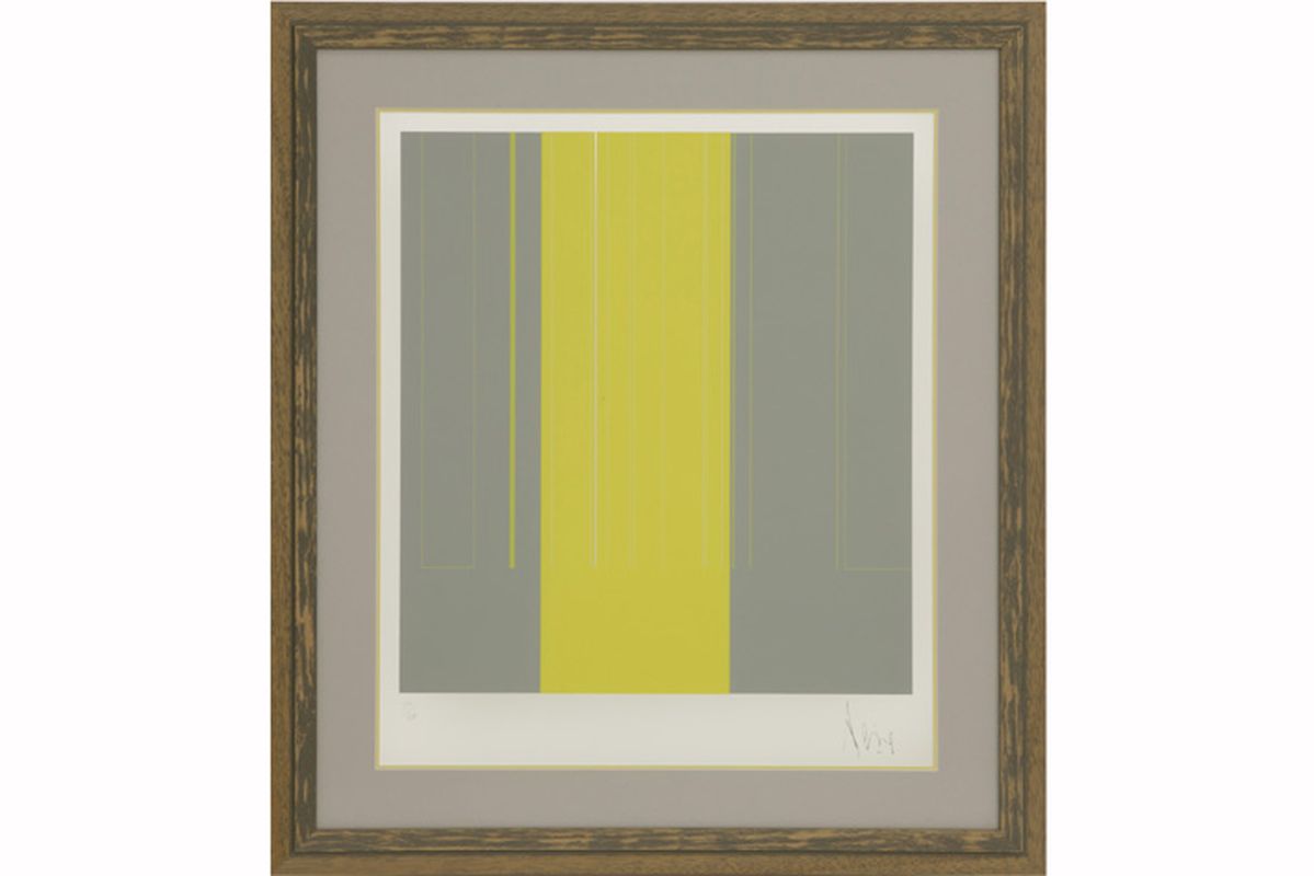 PEIRE LUC (1916 - 1994) zeefdruk in kleur n° 35/60 : "Compositie" - 58 x 48 [...]