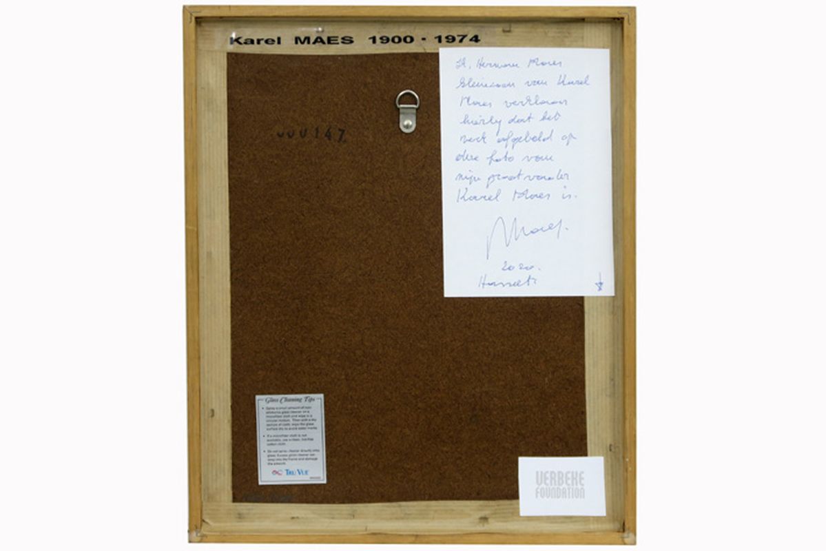 MAES KAREL (1900 - 1974) potloodtekening : "Compositie" - 12 x 9 met certificaat [...] - Image 3 of 3