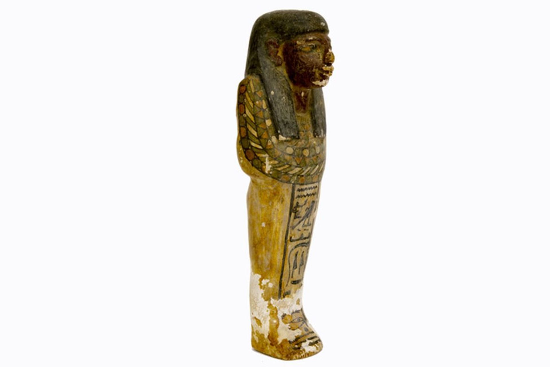 OUD-EGYPTE - LATE PERIODE (332 tot 30BC) sculptuur in hout met vrij goed bewaarde [...] - Bild 5 aus 5