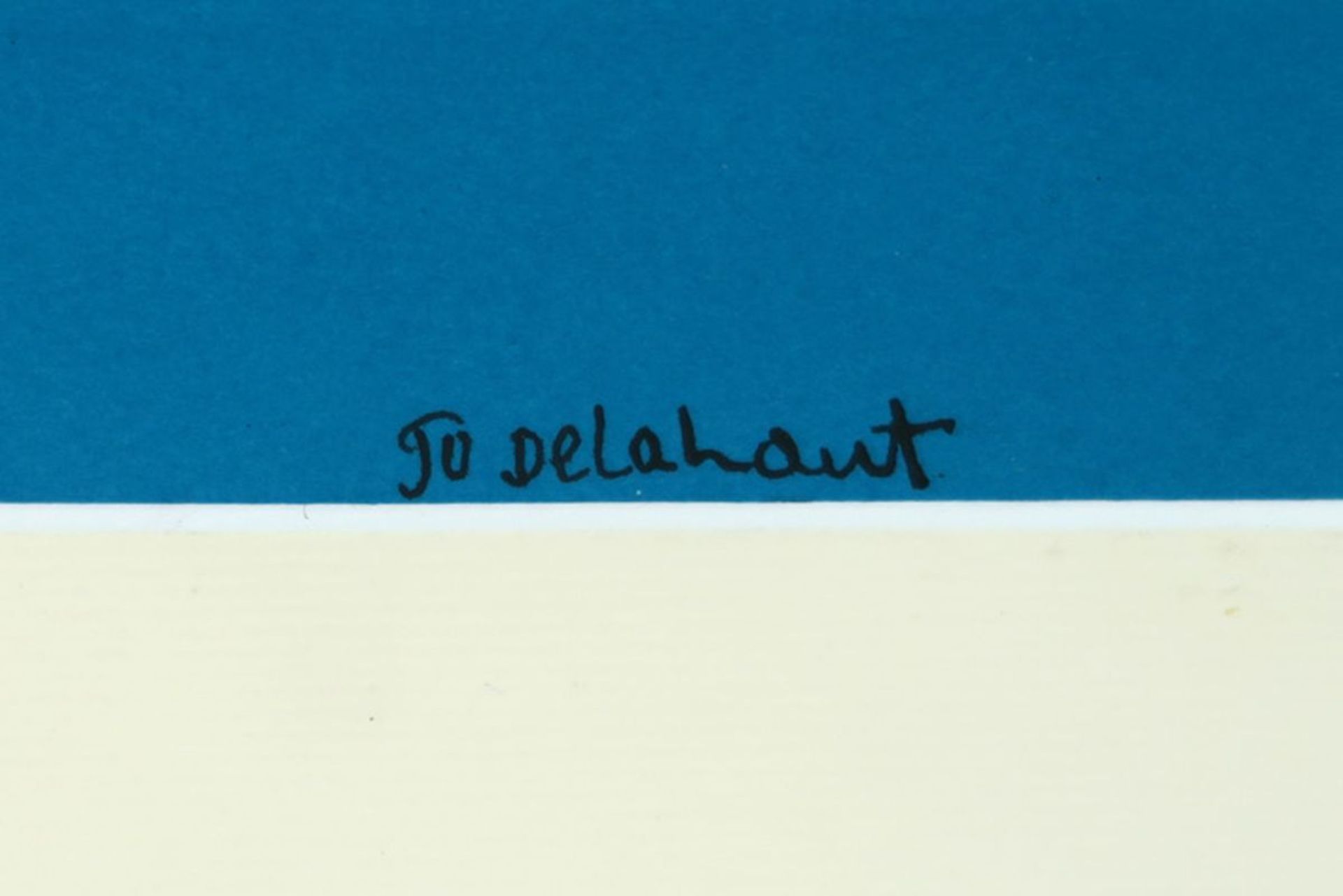 DELAHAUT JO (1911 - 1992) schilderij in gemengde techniek met collage en acryl op [...] - Bild 3 aus 3