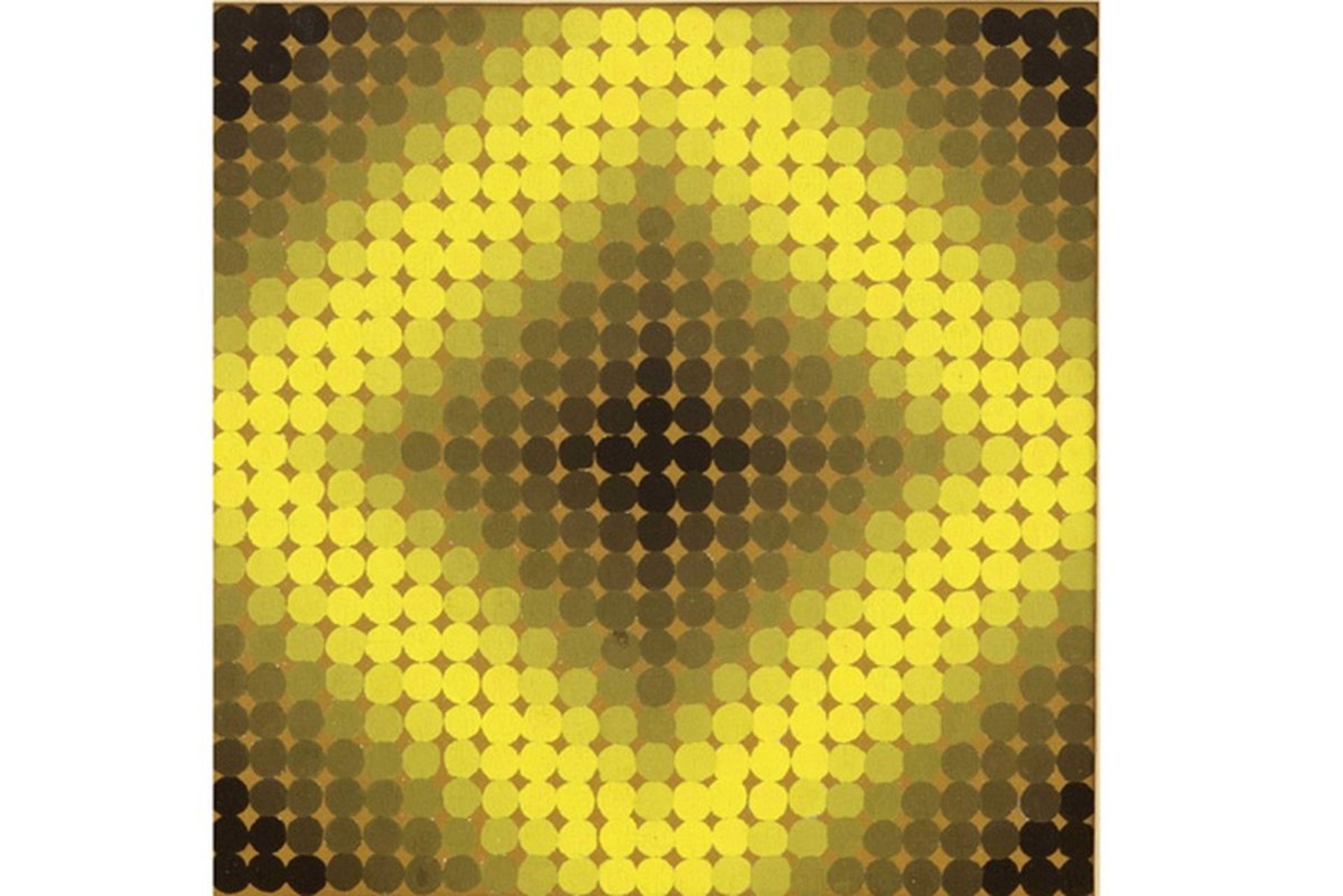 OPTICAL ART - OMGEVING VICTOR VASARELY (1906 - 1997) gouache op papier : "Yellow [...] - Bild 2 aus 4