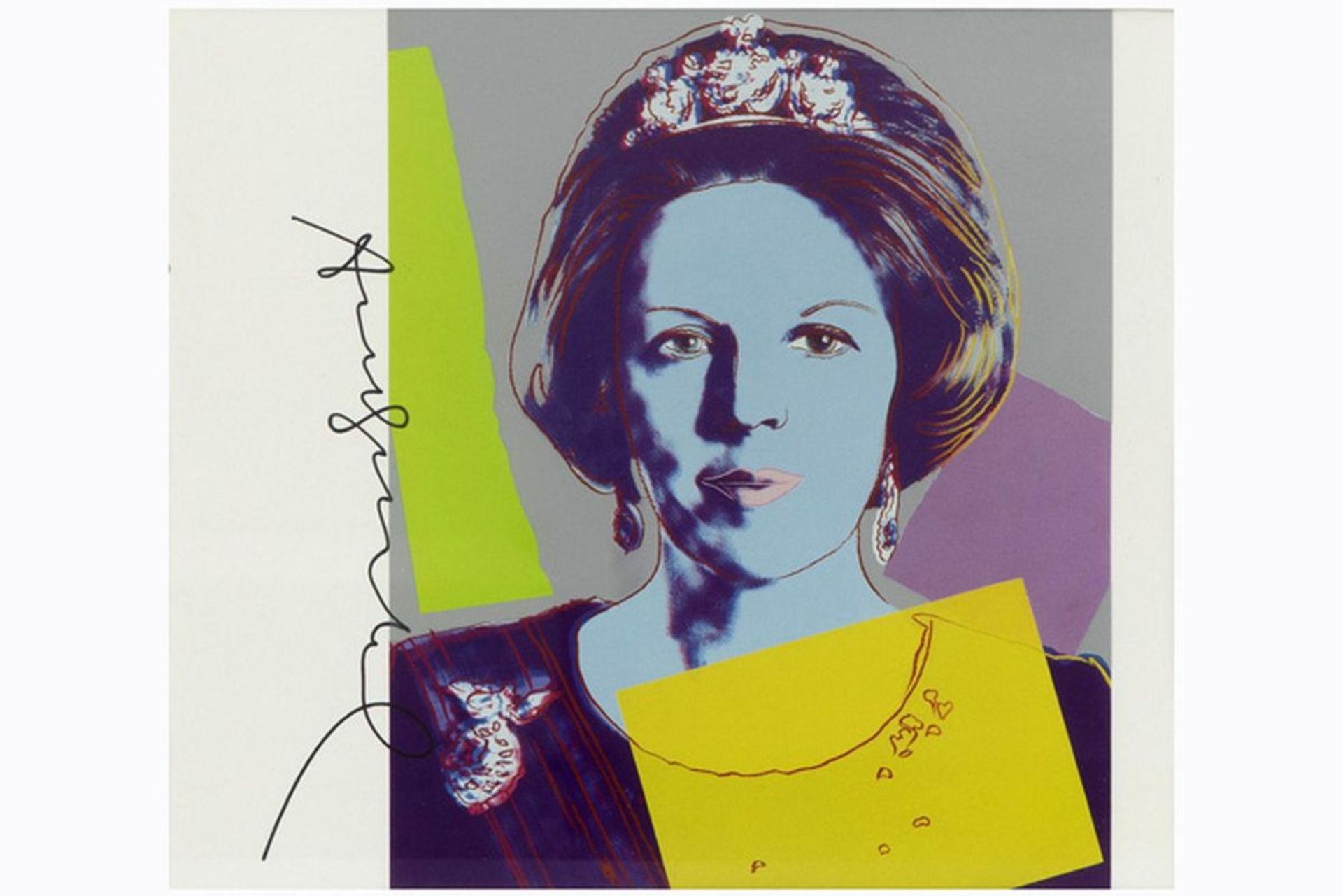 WARHOL ANDY (1930 - 1987) offset print in kleur uit het boek bij de serie "Reigning [...] - Bild 2 aus 3