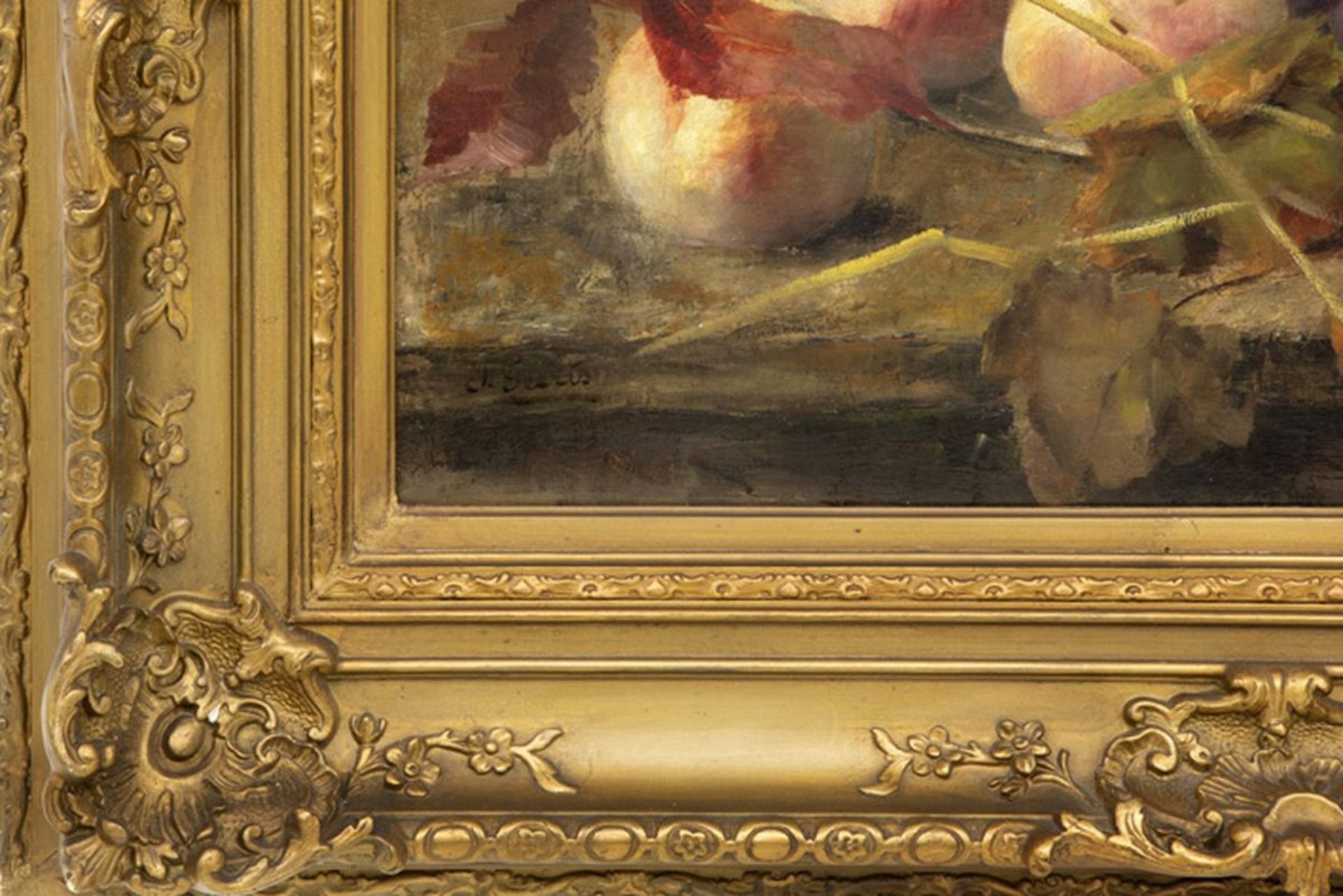 GEERTS JULIENNE (1876 - 1969) olieverfschilderij op doek : "Stilleven met fruit" - [...] - Image 3 of 4
