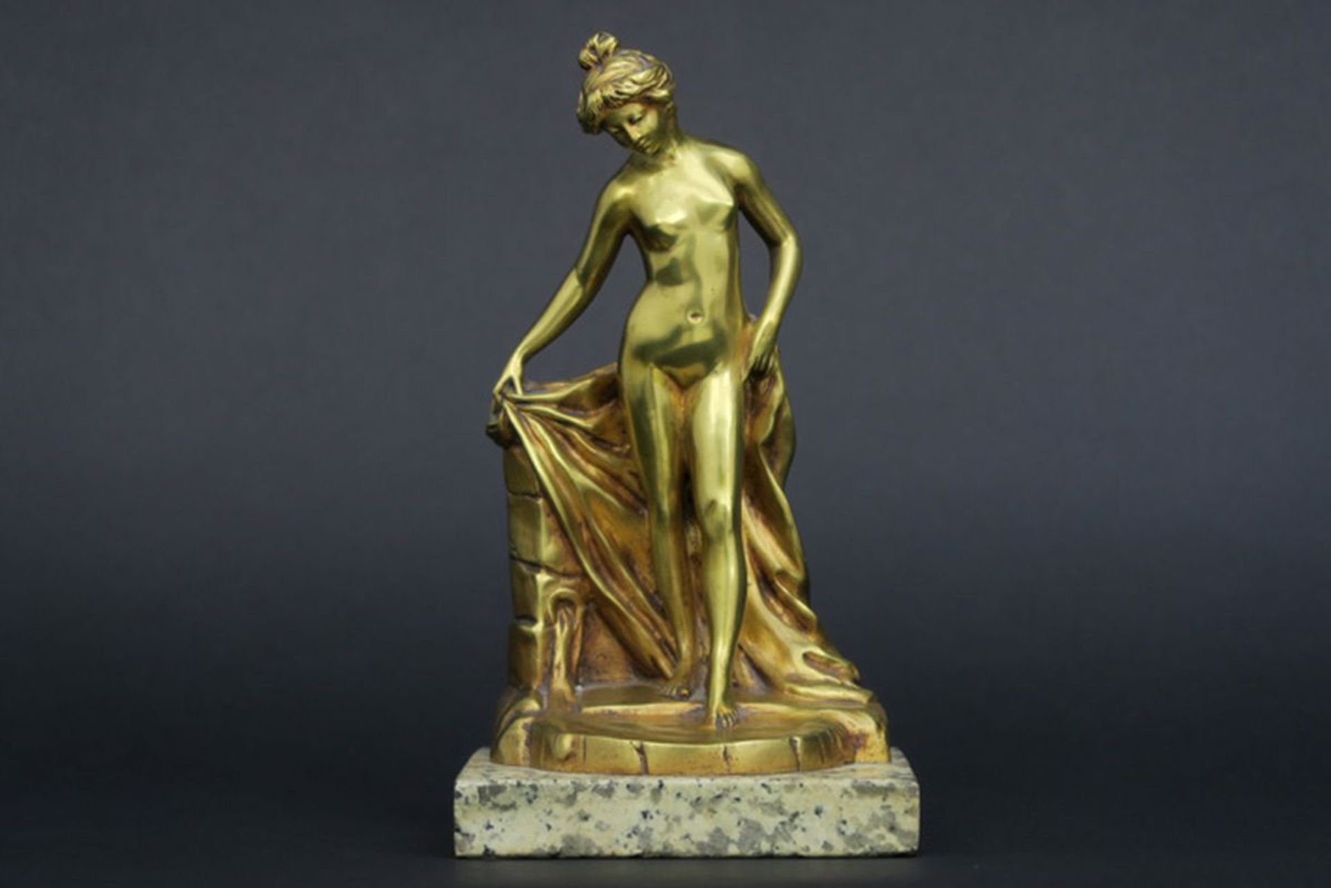 CHENIER , vermoedelijk CHARLES CHENIER (1834 - 1894) Art Nouveau-sculptuur in [...]