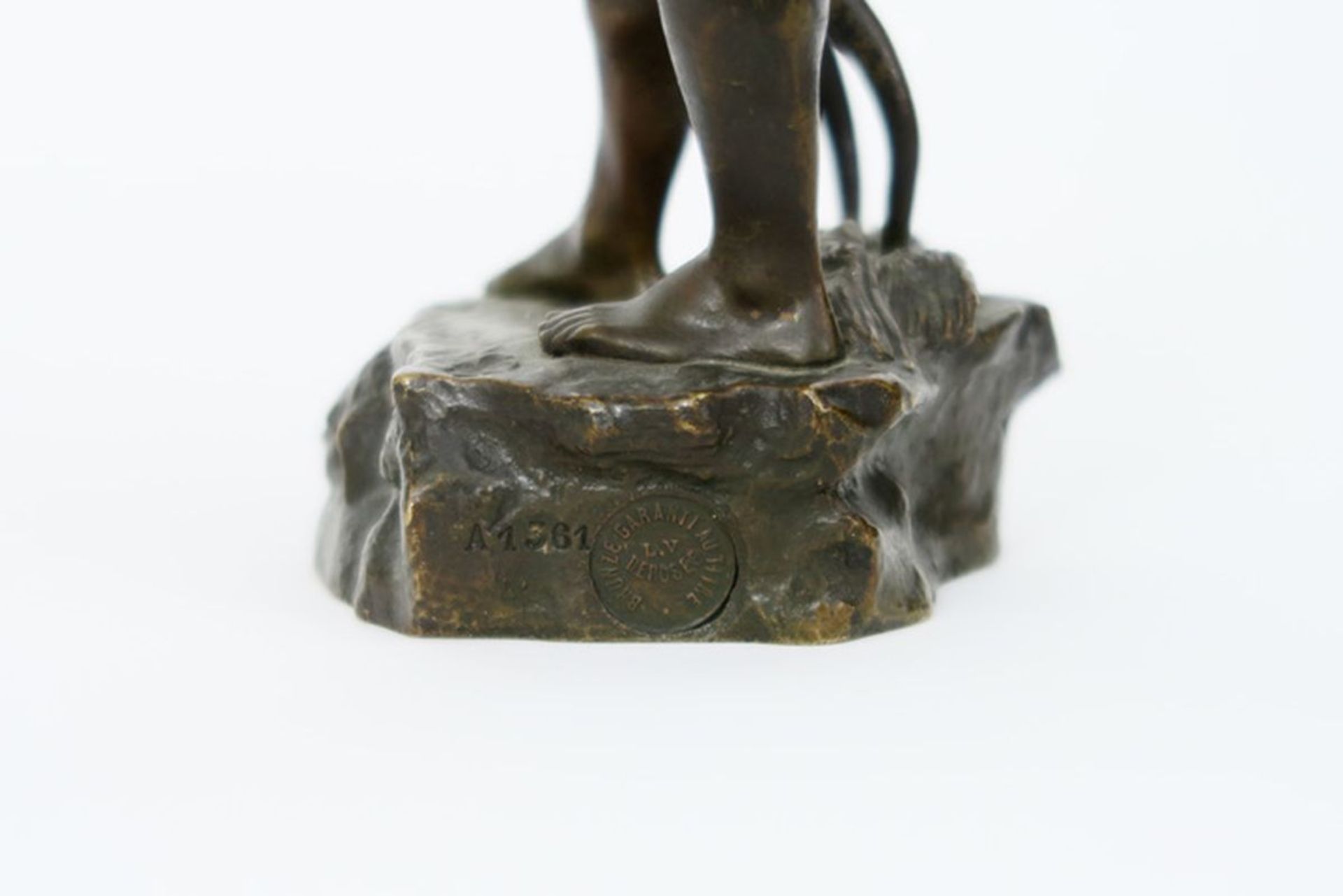 LEVY CHARLES (1877 - 1968) antieke sculptuur in brons : "Jonge boer" - hoogte : [...] - Image 5 of 5
