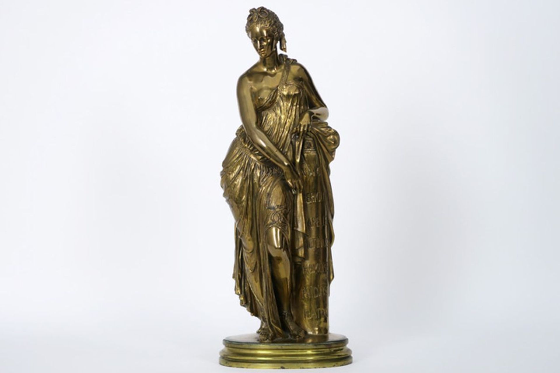 CHATROUSSE EMILE FRANÇOIS (1829 - 1896) negentiende eeuwse sculptuur in brons met [...]