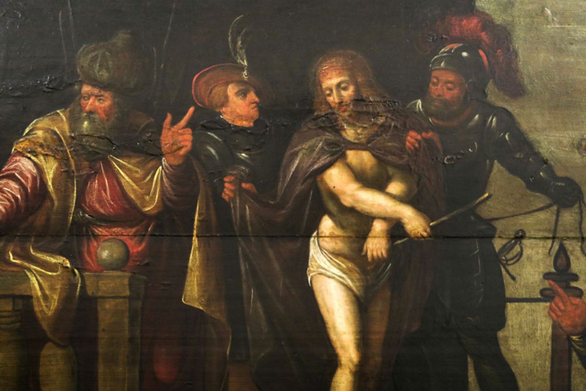 16th/17th Cent. Flemish "Ecce Homo" oil on (marked) panel from the Antwerp School - [...] - Image 3 of 6