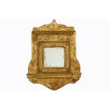 Italian mirror with guilded baroque style frame - - Italiaanse spiegel met [...]
