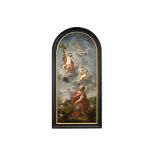 17th Cent. Flemish Bruges School "Saint Donatius" oil on canvas (altar piece) [...]