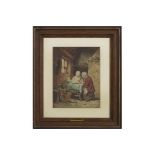 19th Cent. Belgian aquarelle - signed Ferdinand De Braekeleer - - DE BRAEKELEER [...]