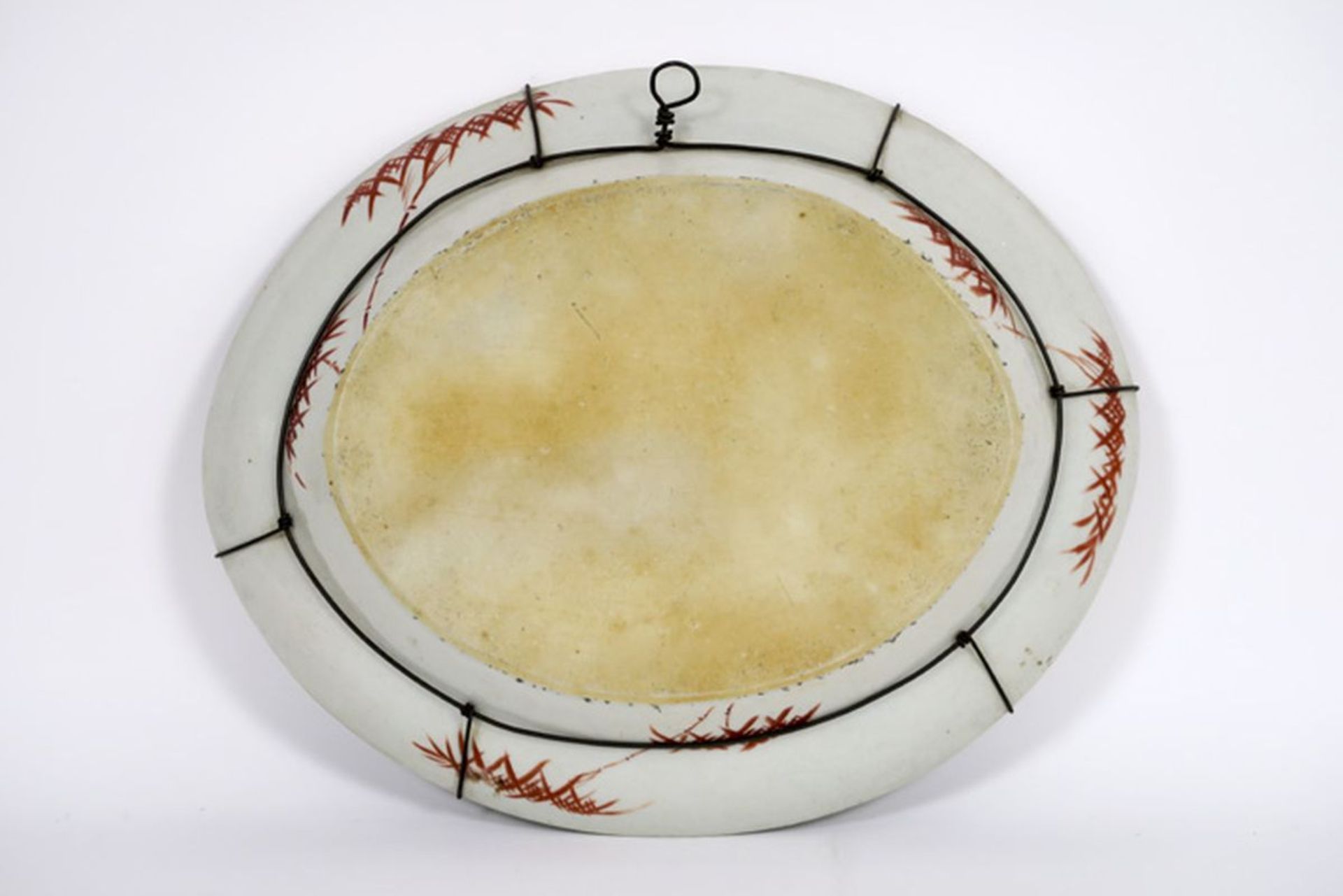 quite big oval 19th Cent. Chinese dish in porcelain with a polychrome figure decor - [...] - Image 2 of 2