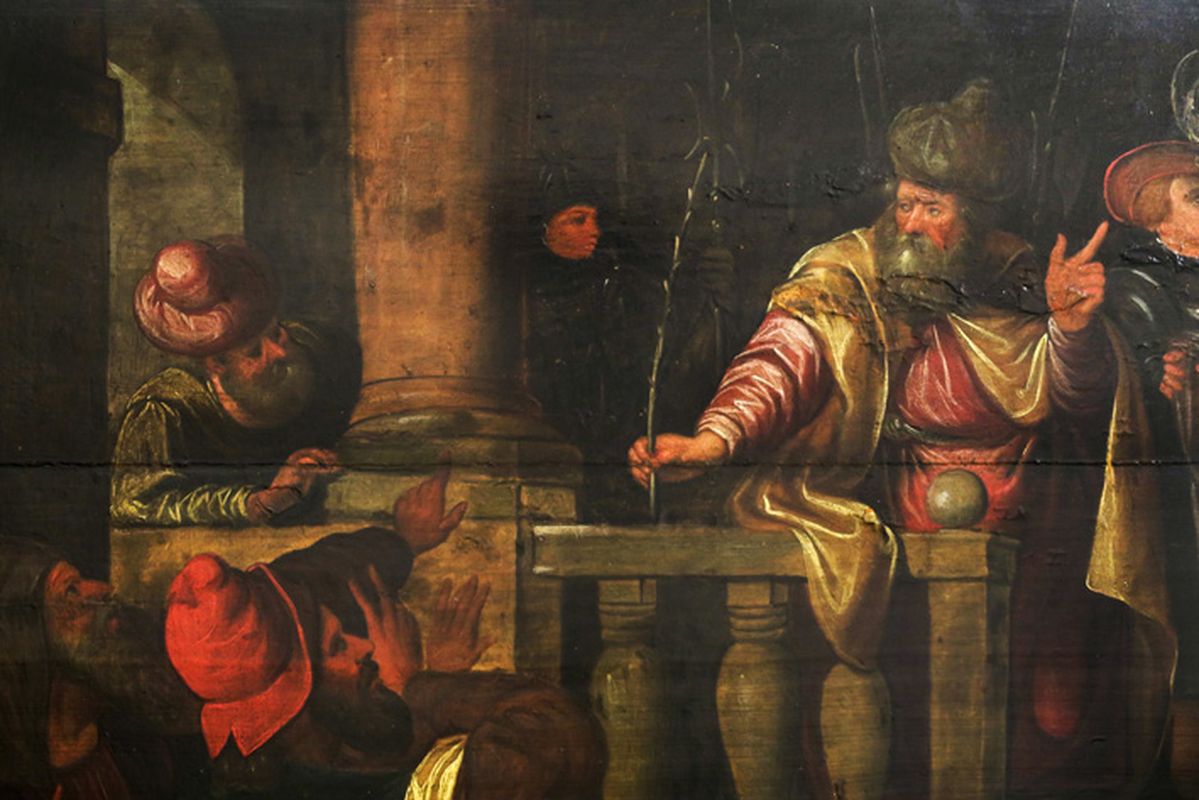 16th/17th Cent. Flemish "Ecce Homo" oil on (marked) panel from the Antwerp School - [...] - Image 4 of 6