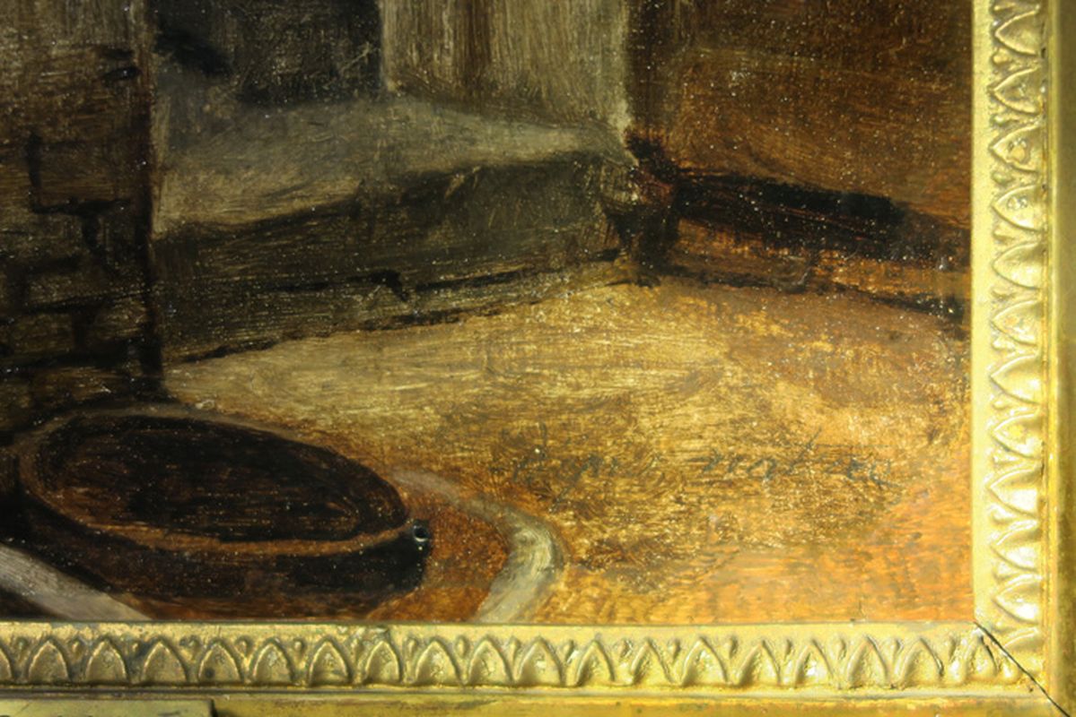 19th Cent. Belgian oil on canvas - with remains of the signature and with certificate [...] - Image 3 of 4