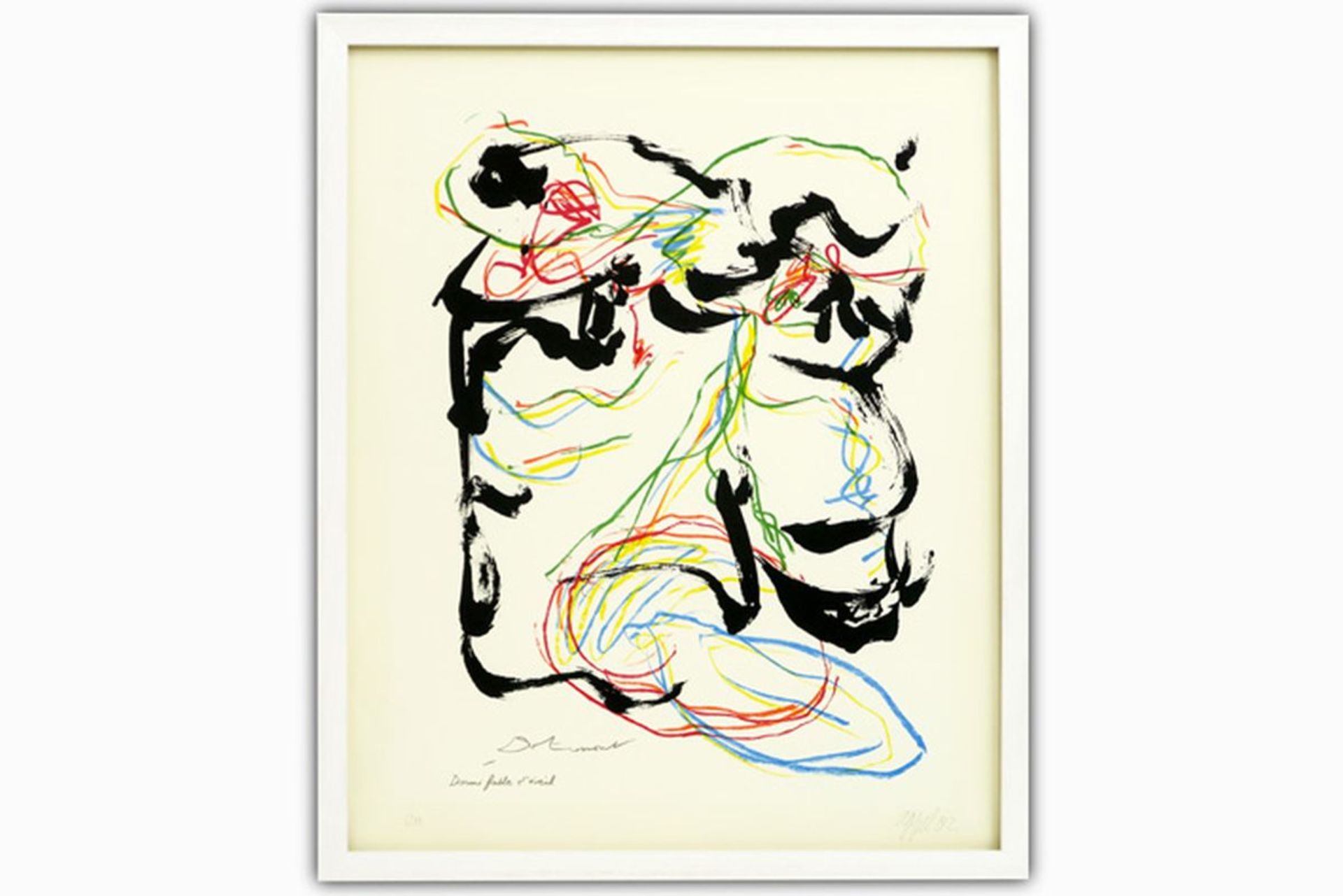 20th Cent. Belgo-Dutch screenprint by Christian Dotremont and Karel Appel , one of [...]