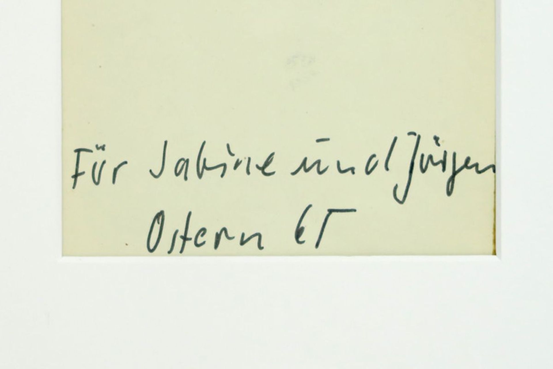 A.R. Penck drawing from the series "Für Freunde", Dresden 1995 - with dedication [...] - Bild 3 aus 3