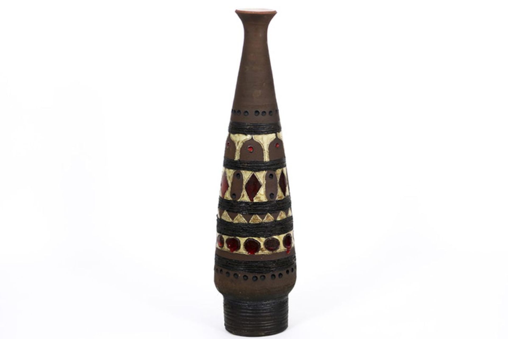 seventies' Belgian vase in earthenware - signed Perignem - - PERIGNEM vaas van de [...] - Image 2 of 4