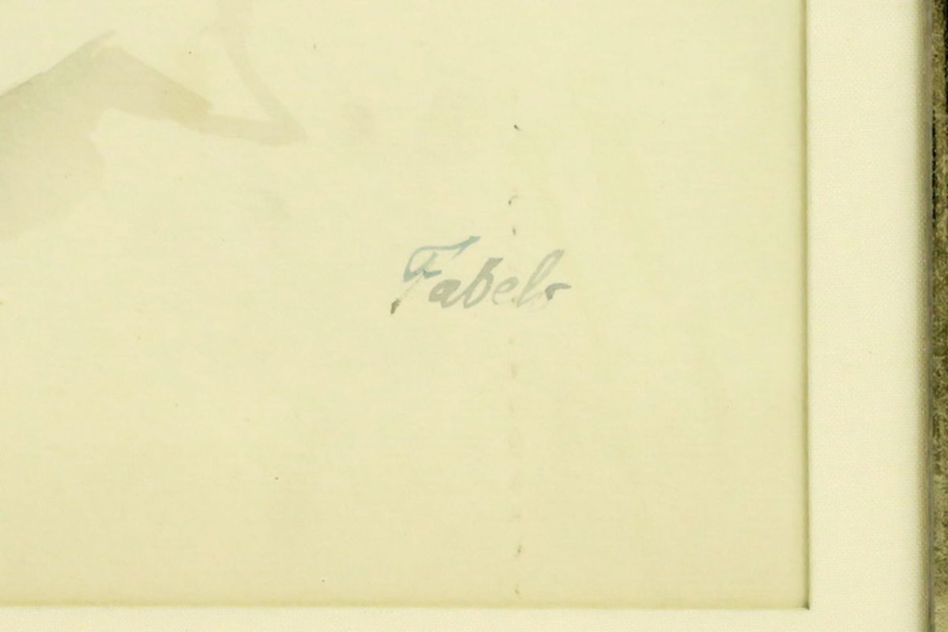20th Cent. Cuban aquarelle - signed Roberto Favelo - - FAVELO ROBERTO (° 1950) [...] - Bild 3 aus 3