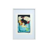 Karel Appel lithograph printed in colors from the portfolio "Can we dance a landscape [...]