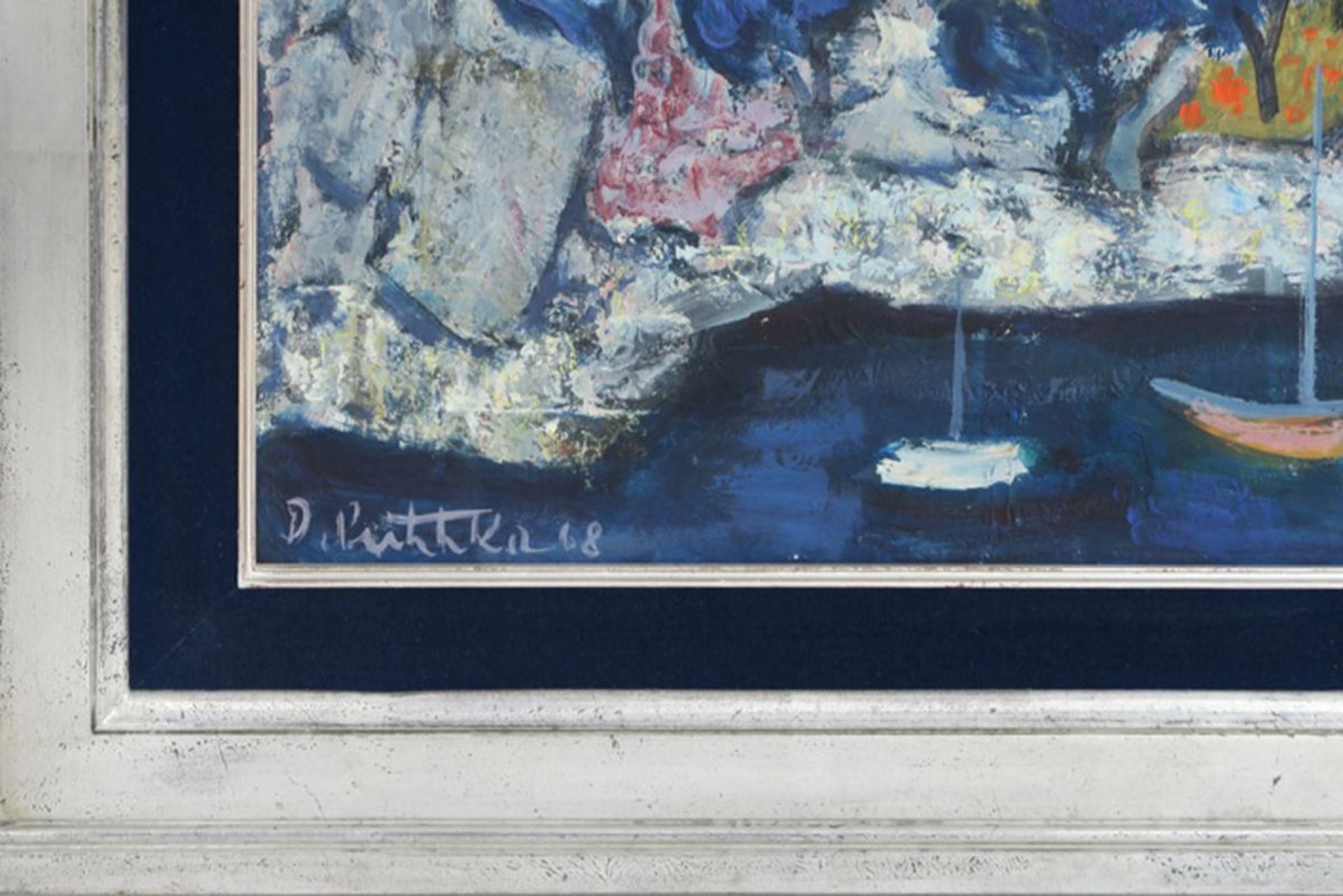 20th Cent. Croatian oil on canvas - signed Djuro Pulitika - - DJURO PULITIKA (1922 [...] - Image 3 of 4